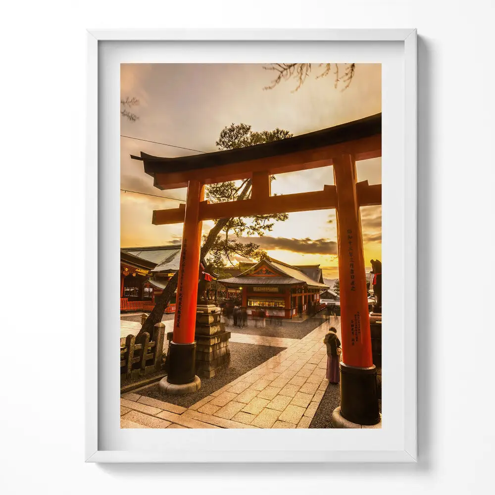 Obraz v ráme Japonská brána ázijská architektúra