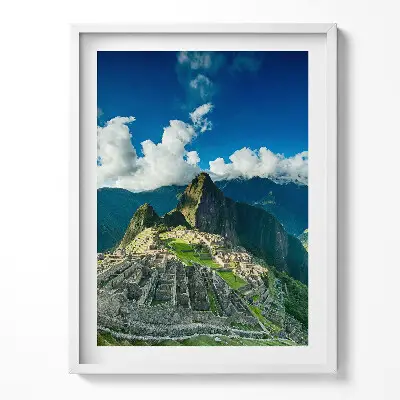 Obraz v ráme Výhľad na Machu Picchu