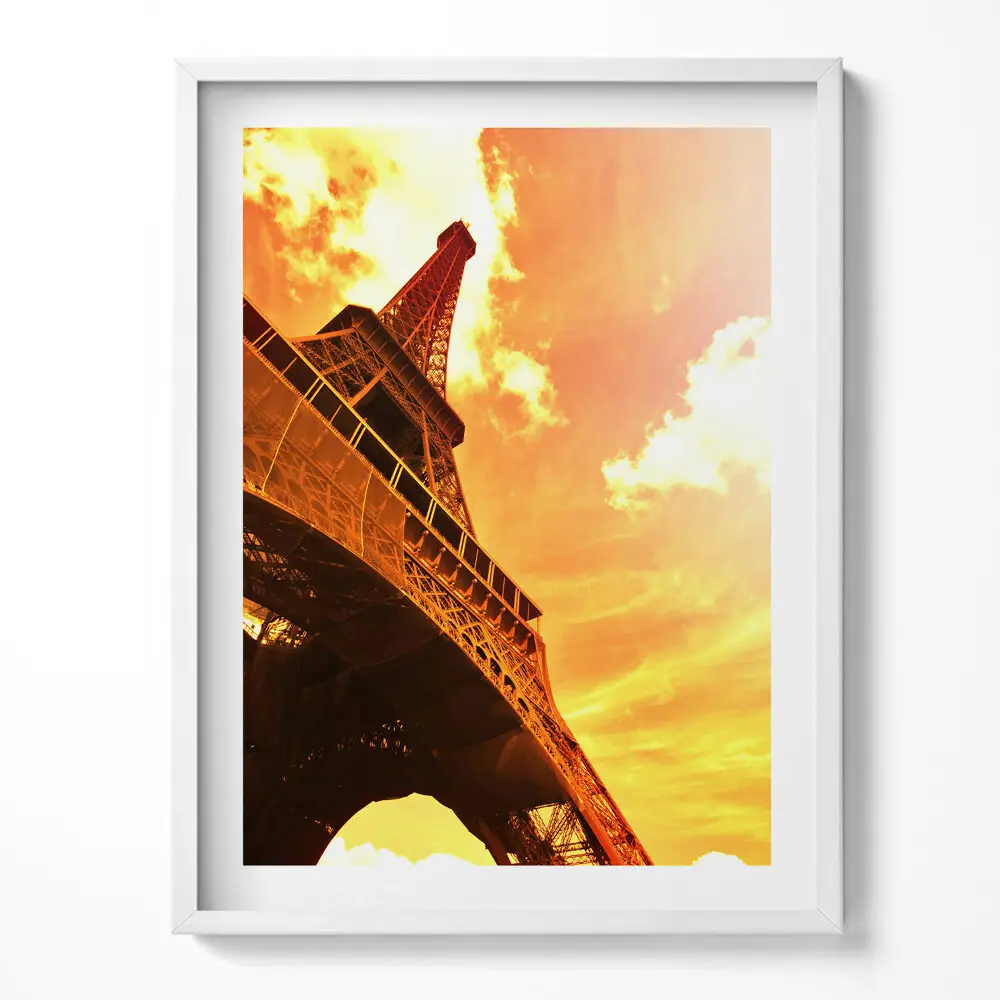 Obraz v ráme Atrakcia Eiffelovej veže v Paríži