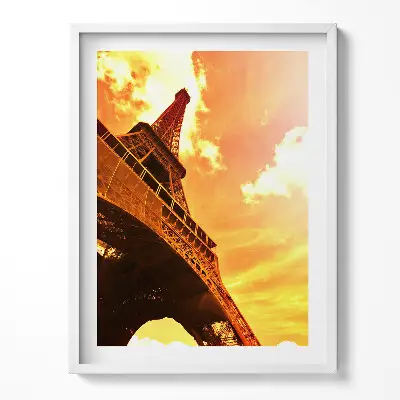 Obraz v ráme Atrakcia Eiffelovej veže v Paríži