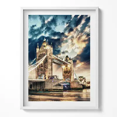 Obraz v ráme Tower Bridge v Londýne