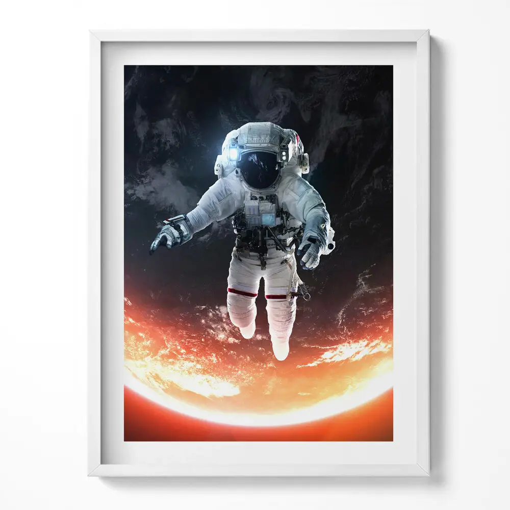 Obraz v ráme Astronaut vo vesmíre