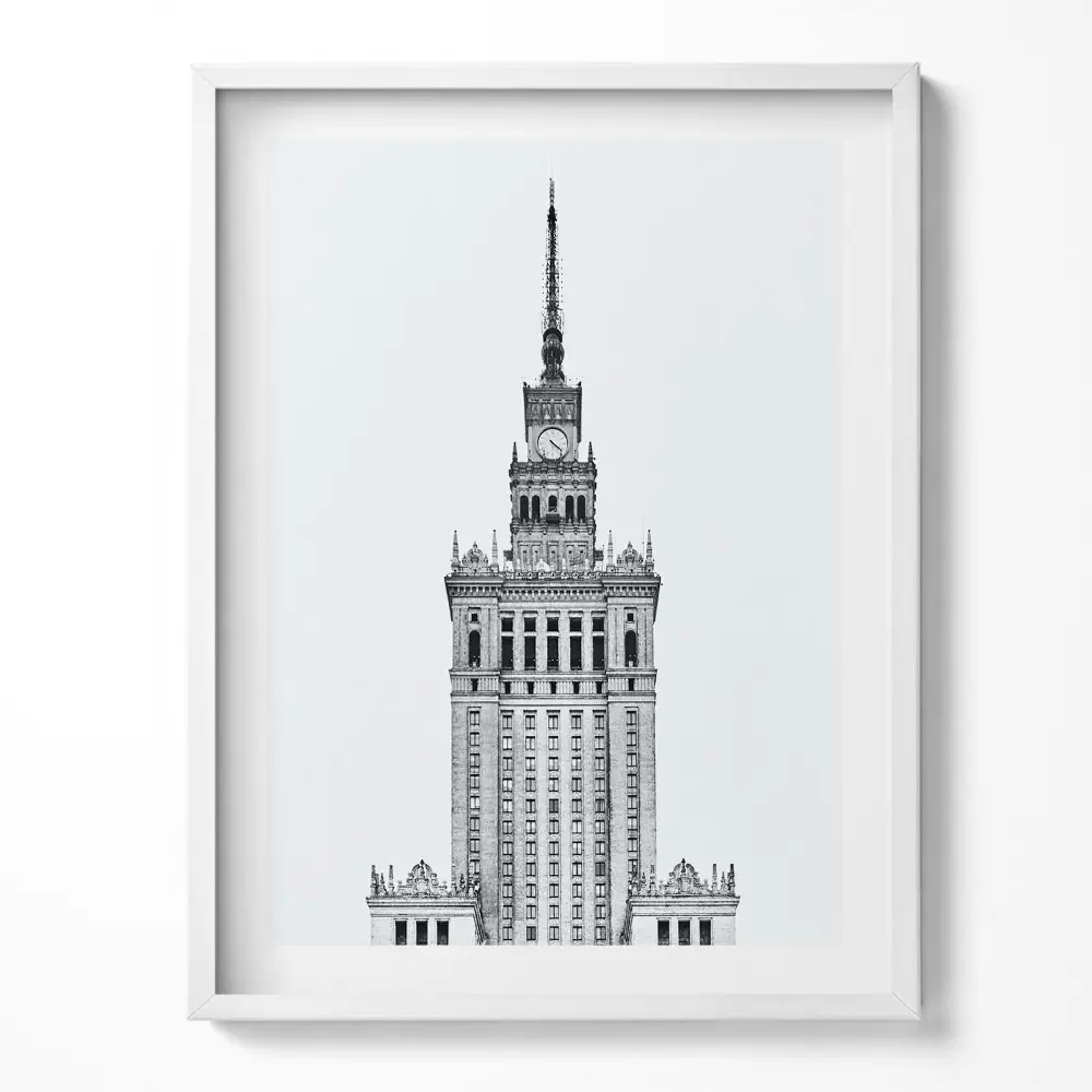 Obraz v ráme Palác kultúry a vedy vo Varšave