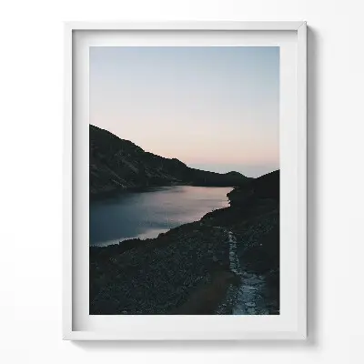 Obraz v ráme Jazero a Tatry