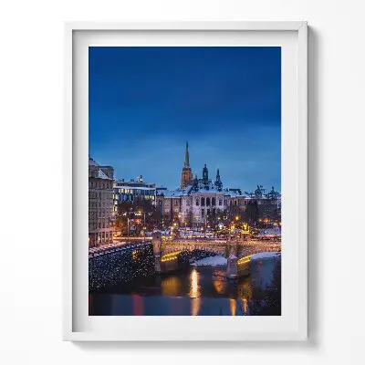 Obraz v ráme Panorama Plzeň Česká republika
