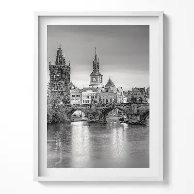 Obraz v ráme Pohľad na Karlov most v Prahe