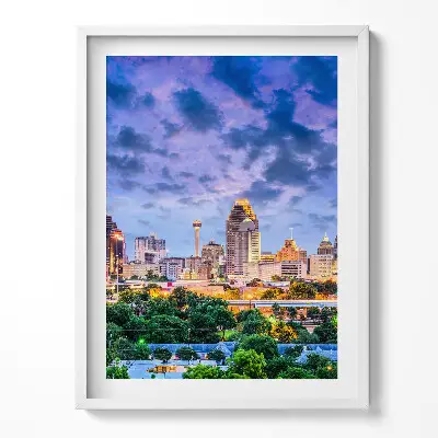 Obraz v ráme Panoráma mesta San Antonio