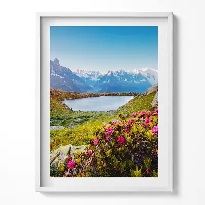 Obraz v ráme Ľadovec Mont Blanc Chamonix