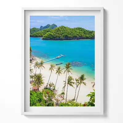Obraz v ráme Národný park Koh Samui v Thajsku