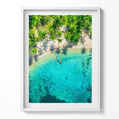 Obraz v ráme Tropická pláž na Koh Tao