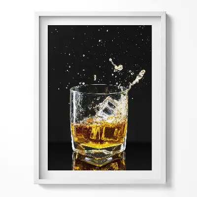 Obraz v ráme Pohár whisky