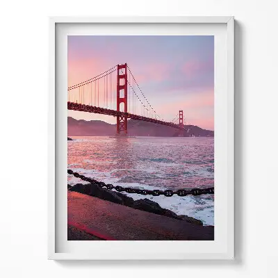 Obraz v ráme Pohľad na most Golden Gate