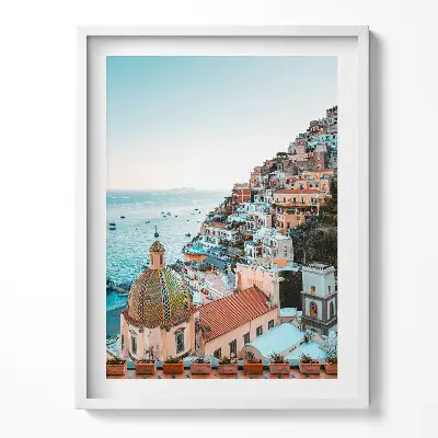 Obraz v ráme Positano Amalfské pobrežie Taliansko