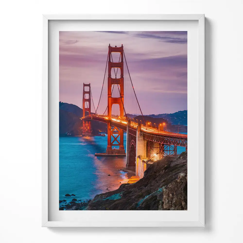 Obraz v ráme Most Golden Gate v San Franciscu