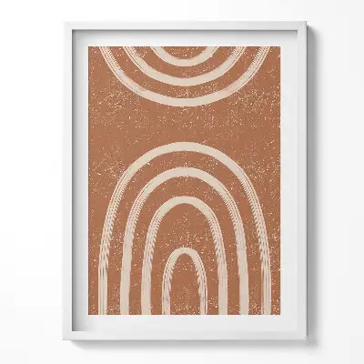 Minimalistický obraz v ráme v boho štýle