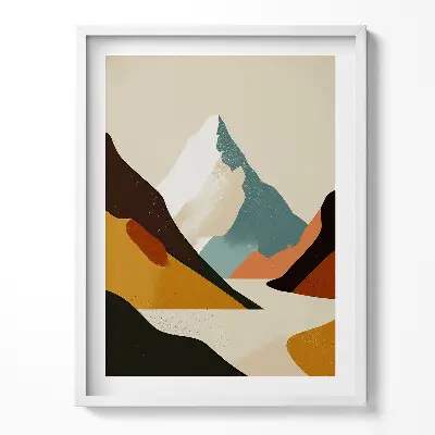 Obraz v ráme Ilustrácia farebných skál