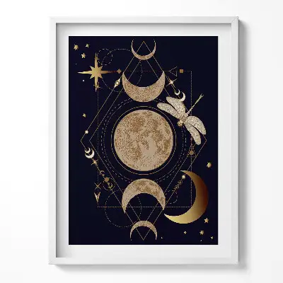 Obraz v ráme Magická kompozícia vesmíru a vážok