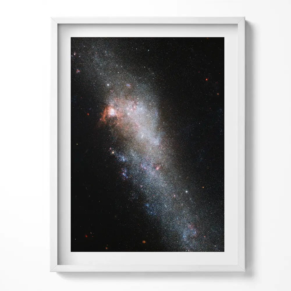 Obraz v ráme s motívom vesmíru a hviezdnej galaxie