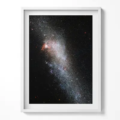 Obraz v ráme s motívom vesmíru a hviezdnej galaxie