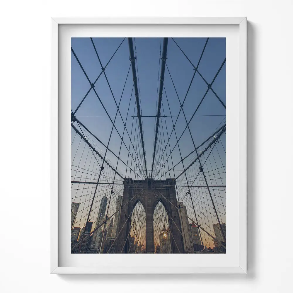 Obraz v ráme Architektúra Brooklynského mosta