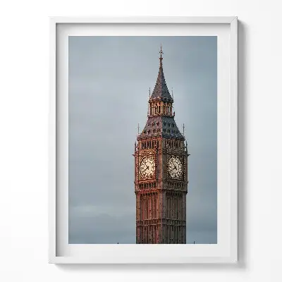 Obraz v ráme Big Ben vo večernom Londýne