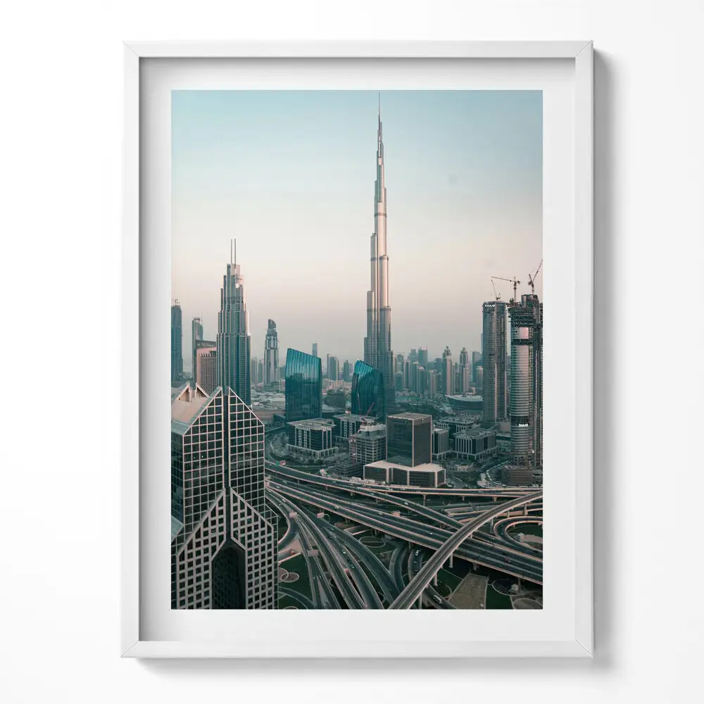 Obraz v ráme Moderný Dubaj z vtáčej perspektívy