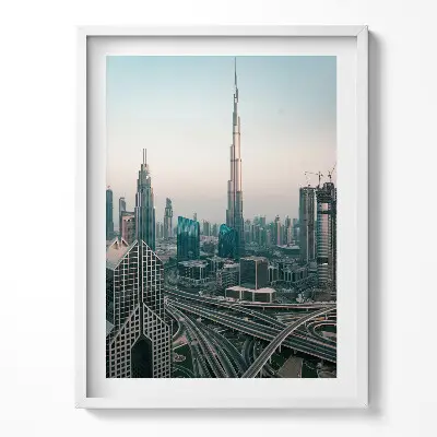 Obraz v ráme Moderný Dubaj z vtáčej perspektívy