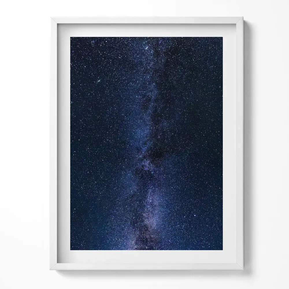 Obraz v ráme s fotografiou vesmíru a hviezd