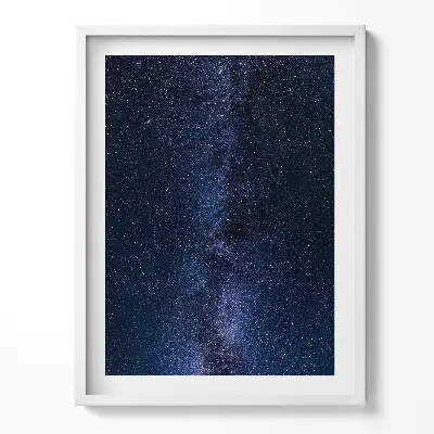 Obraz v ráme s fotografiou vesmíru a hviezd