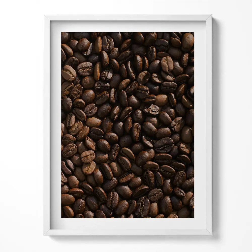 Obraz v ráme Zrnká kávy Arabica