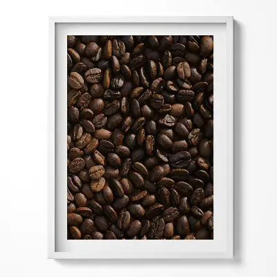 Obraz v ráme Zrnká kávy Arabica