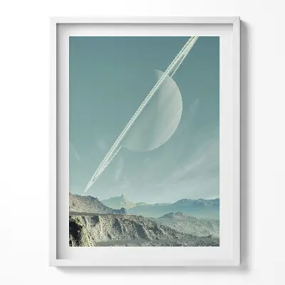 Obraz v ráme Planéta Saturn na oblohe