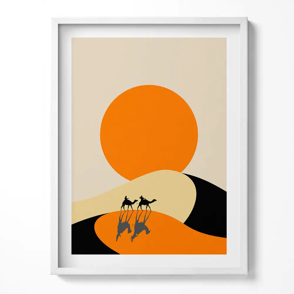 Obraz v ráme Ilustrácia prechodu púšťou