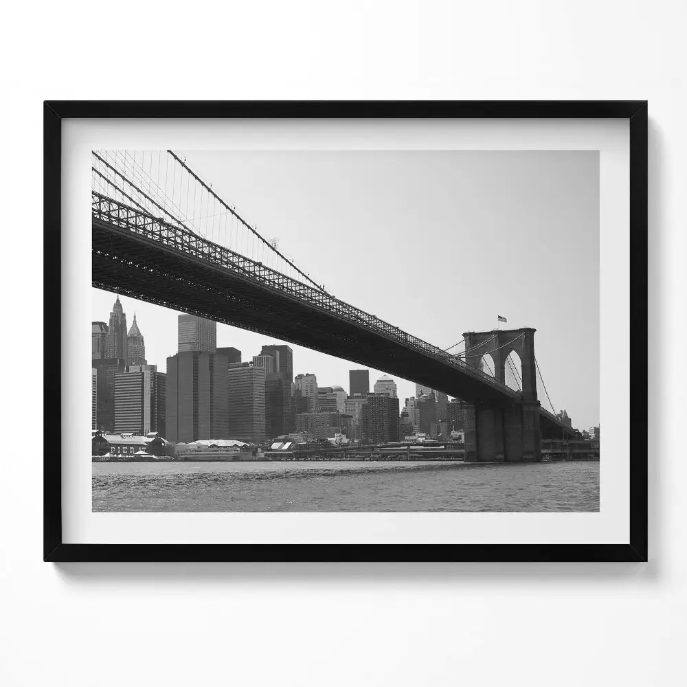 Obraz s rámom Brooklynský most v New Yorku