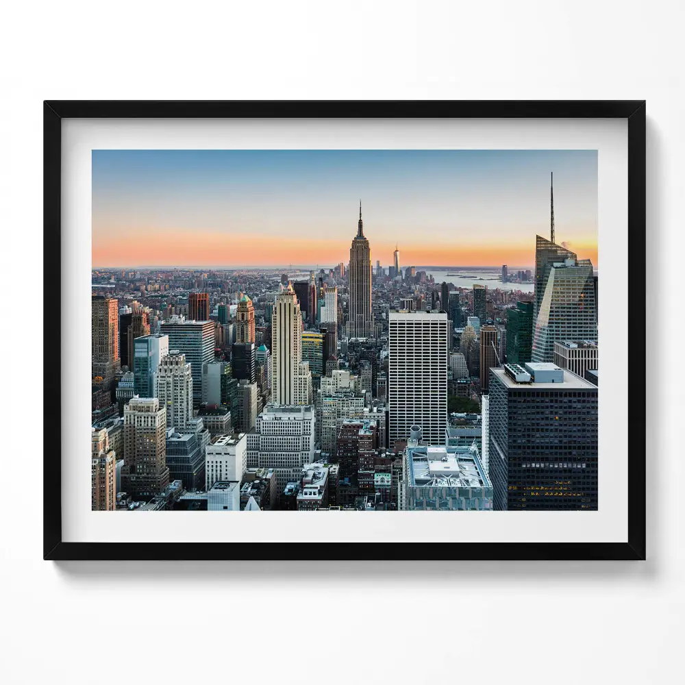 Obraz s rámom Pohľad na architektúru New Yorku