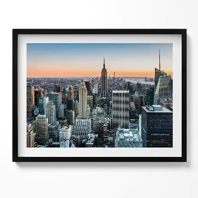 Obraz s rámom Pohľad na architektúru New Yorku