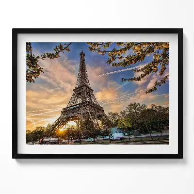 Obraz s rámom Eiffelova veža v Paríži