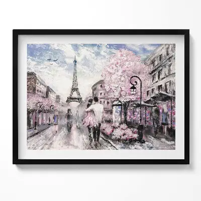 Obraz s rámom Paríž a Eiffelova veža