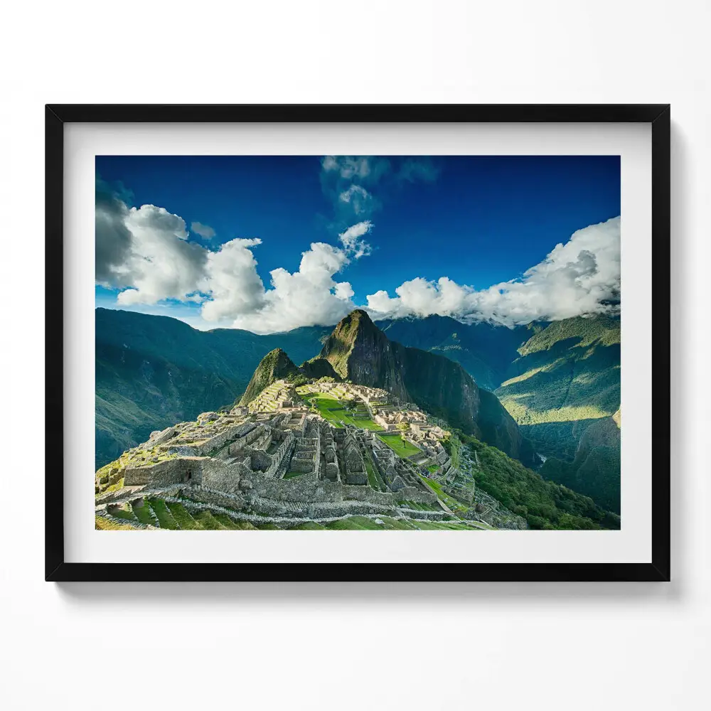 Obraz s rámom Výhľad na Machu Picchu