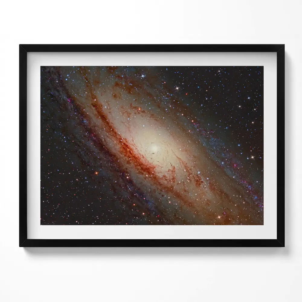 Obraz s rámom Vesmírna galaxia a hviezdy