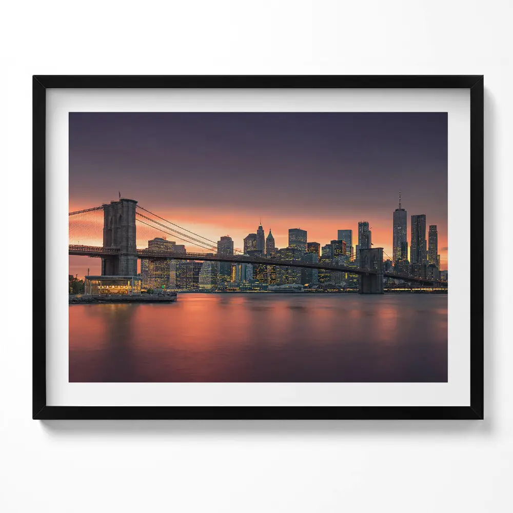 Obraz s rámom New York East River