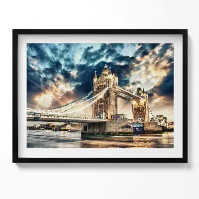 Obraz s rámom Tower Bridge v Londýne