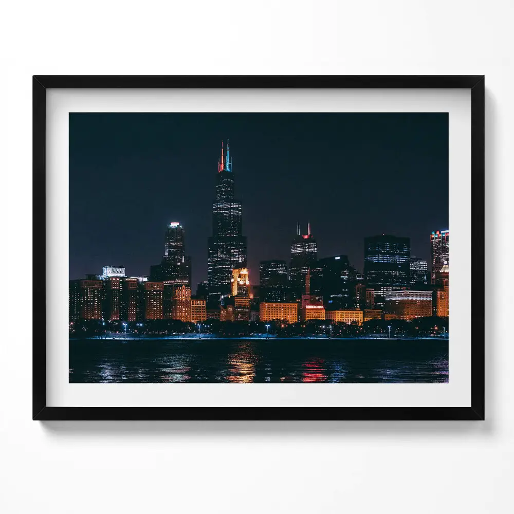 Obraz s rámom Panoráma mesta Chicago