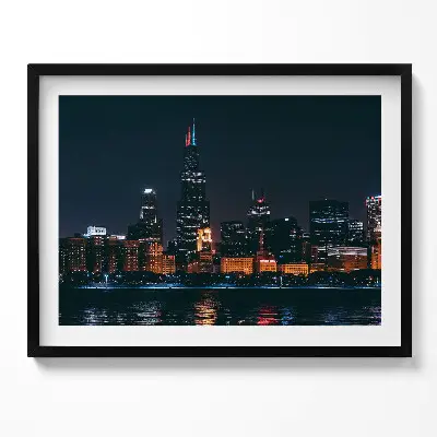 Obraz s rámom Panoráma mesta Chicago