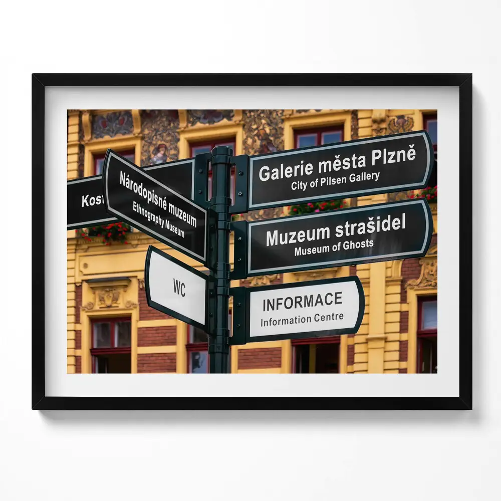 Obraz s rámom Plzeňský smerovník