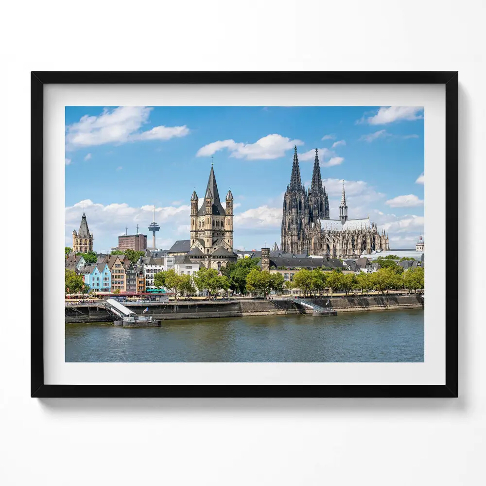 Obraz s rámom Panoráma Kolína nad Rýnom