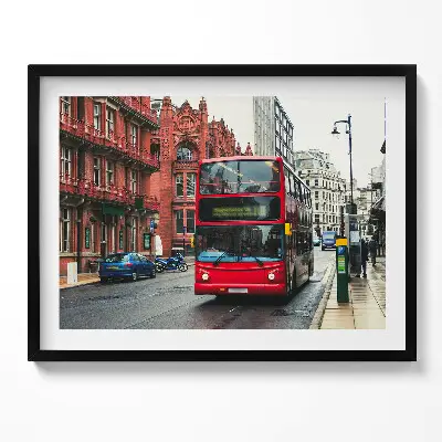 Obraz s rámom Birmingham Bus UK