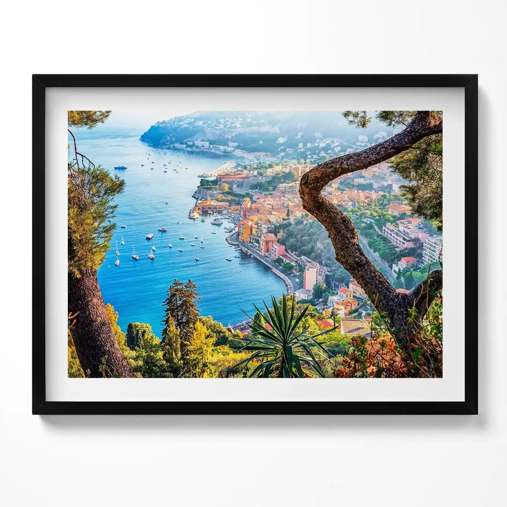 Obraz s rámom Dedinka Villefranche-sur-Mer