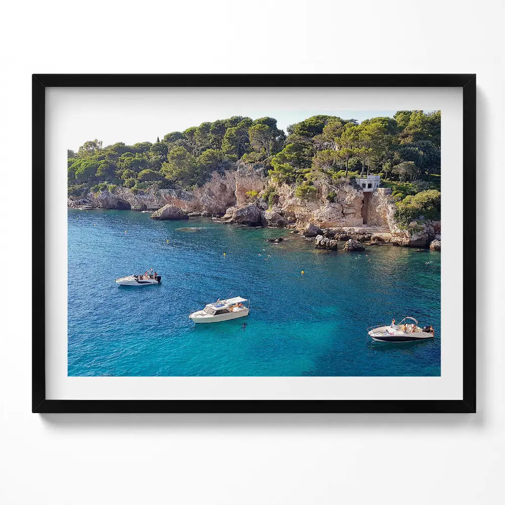 Obraz s rámom Krajina pri Cap d'Antibes