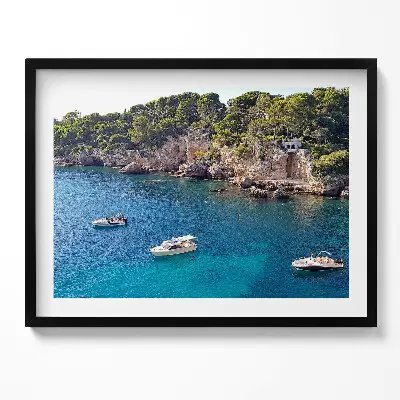 Obraz s rámom Krajina pri Cap d'Antibes